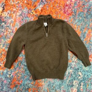 Class Club Kids Knit Half Zip Sweater w Elbow Patches